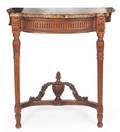 A Louis XVI Style Carved Console Table