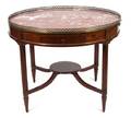 A Louis XVI Style Mahogany Bouillotte Table