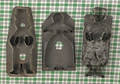 Three large tin cookie cutters 19th c