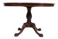 A Victorian Style Mahogany Circular Dining Table