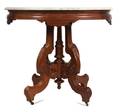 A Victorian Marble Top Parlor Table