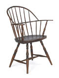 Pennsylvania sackback windsor armchair late 18th c