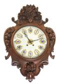 A French Oak Wall Clock