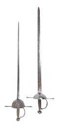 Two Continental BasketHandled Rapiers