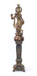 Gilt copper Buddhist figure 20th c