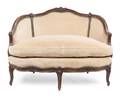 A Louis XV Style Walnut Settee