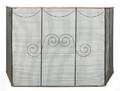 Federal brass and wire folding firescreen ca 1815