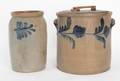 Two Pennsylvania stoneware crocks