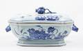 Chinese 19th20th C Lidded Porcelain Tureen