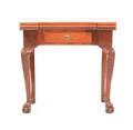 George III mahogany triple top games table ca1765