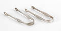 Two Georgian silver sugar tongs late 18th c