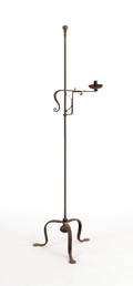Reproduction wrought iron candlestand