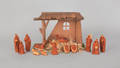 Contemporary Ned Foltz redware creche