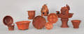 Twelve pieces of contemporary Ned Foltz redware