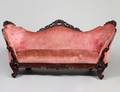 VICTORIAN ROCOCO REVIVAL CARVED WALNUT SETTEE