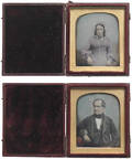 Pair of daguerreotypes by French photographer Antoine Claudet 17971867