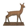 Cast iron deer garden statue early 20th c