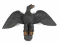 Carved and painted spread winged eagle late 19th c