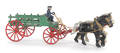 Cast iron horse drawn wagon