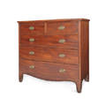 English Hepplewhite mahogany chest of drawers