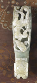 Chinese carved jade buckle