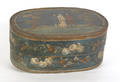 Continental painted bentwood brides box ca 1800