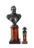 Bronze and marble bust of Napoleon by Muller