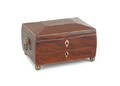 English Regency mahogany dresser box