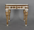 Italian marble top stool