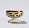Mochadecorated Pearlware Salt Cellar
