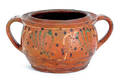 Pennsylvania redware pot early 19th c