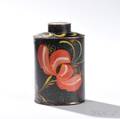 Painted Tinware Tea Canister