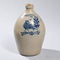 Twogallon Stoneware Jug with Lamb Decoration
