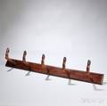 Carved Deer Hoof Coat Rack