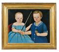 William Kennedy MassachusettsMaryland 18171871 Portrait of a Sister and Brother Wearing Blue