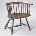 Greenpainted Lowback Windsor Armchair