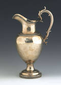 Philadelphia coin silver ewer by Ball Tompkins  Black ca 1840