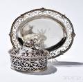 George III Silver Butter Dish Cover and Stand