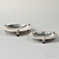 Two French Art Deco Silverplate Dishes