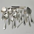 Dominick and Haff Pointed AntiqueEngraved Pattern Sterling Silver Flatware Service