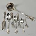 Thirtyeight Pieces of Wood  Hughes Angelo Pattern Sterling Silver Flatware