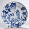 Tinglazed Earthenware Chinoiseriedecorated Plate