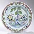 Polychrome Tinglazed Earthenware Dish