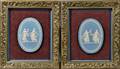 Four Wedgwood Light Blue Jasper Plaques