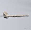 White Saltglazed Stoneware Cream Ladle