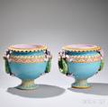 Pair of Minton Majolica Jardinieres