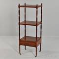 Regency Threetier Mahogany Etagere