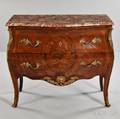 Louis XVIstyle Marbletop Marquetry Commode