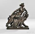 After Johann Heinrich von Dannecker Germany 17581841 Bronze Figure of Ariadne Riding a Panther