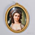 Framed Porcelain Portrait of a Lady
